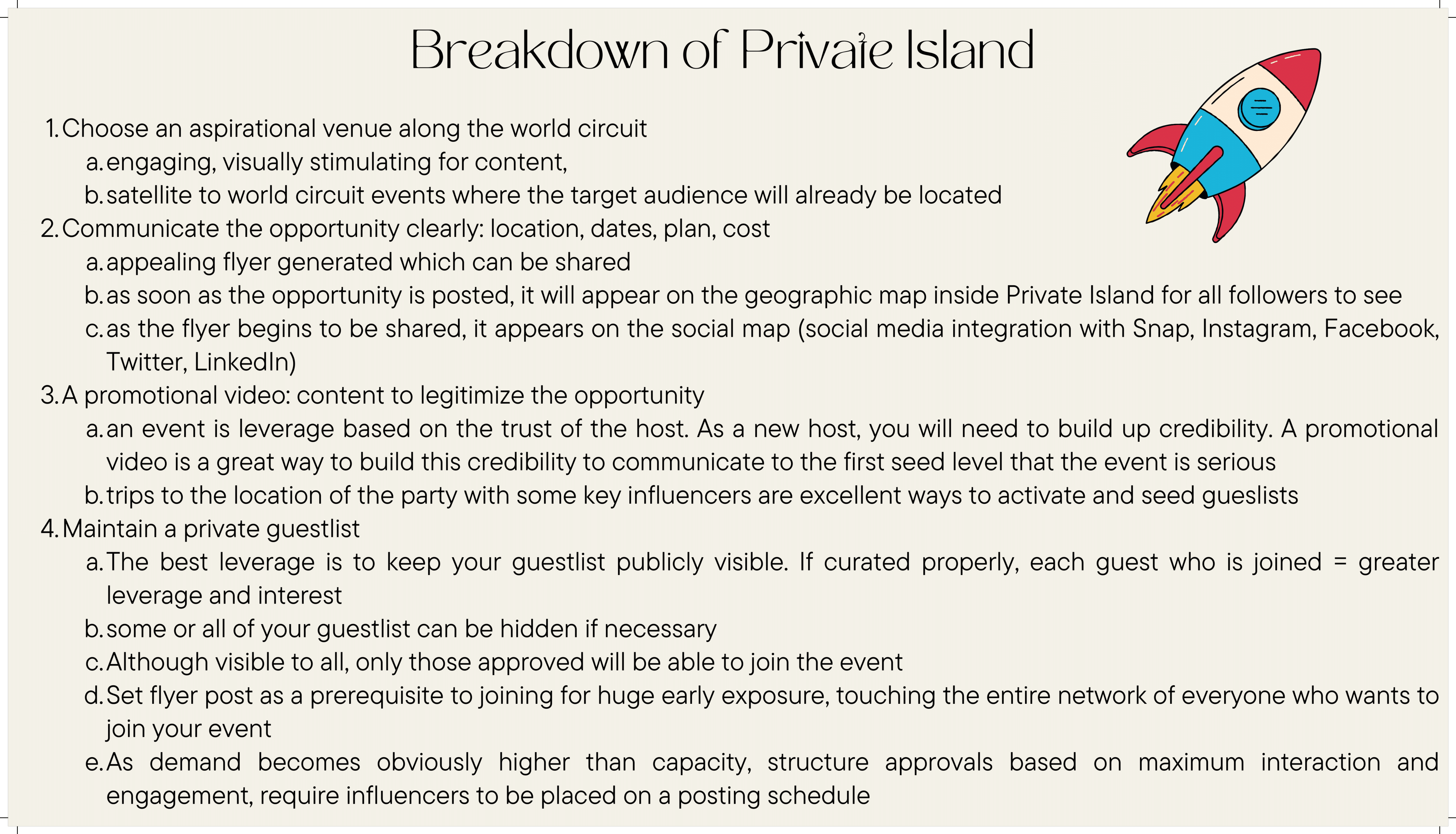 Private Island Events